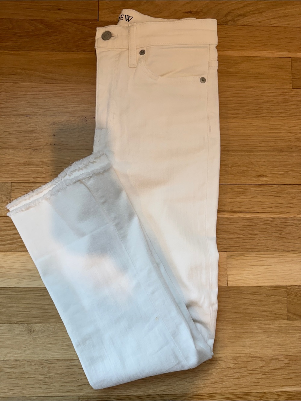 J. Crew White Boot Cut Jeans